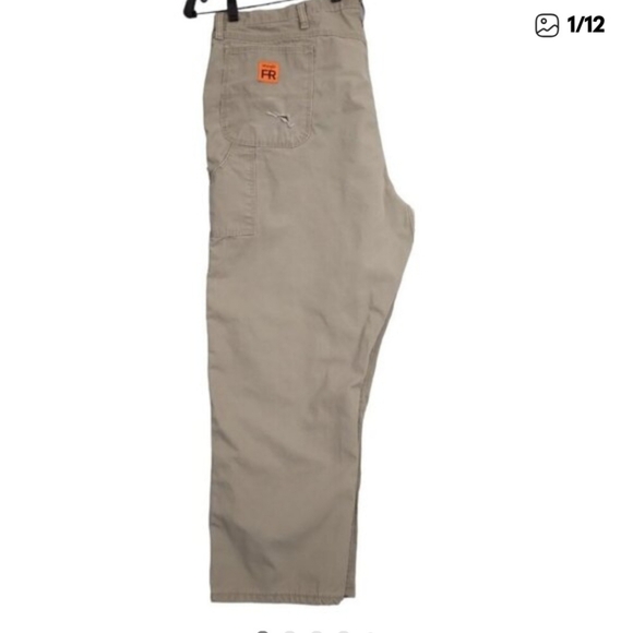 Wrangler | 48X30 Riggs Workwear FR Utility Carpenter Pants KhakiI - Picture 12 of 12